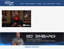 Tablet Screenshot of edzimbardi.com